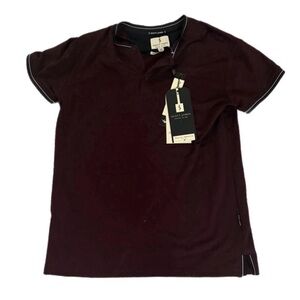 Scott James Slim Burgundy T Shirt Size M NWT